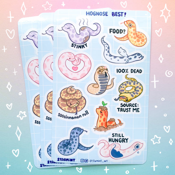 Hognose Best Waterproof Sticker Sheet