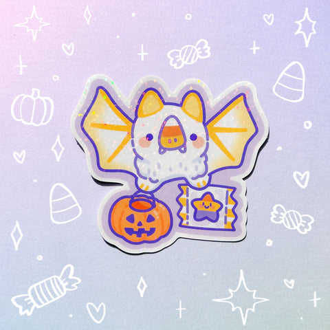 Trixie the Bat Holographic Waterproof Sticker