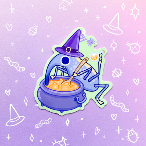 Weevil Witch Glossy Waterproof Sticker