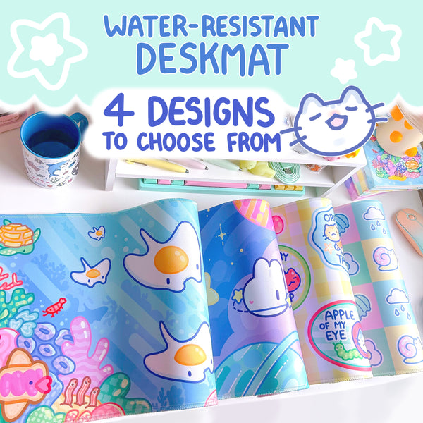 Fruit Kitty Water-Resistant Deskmat