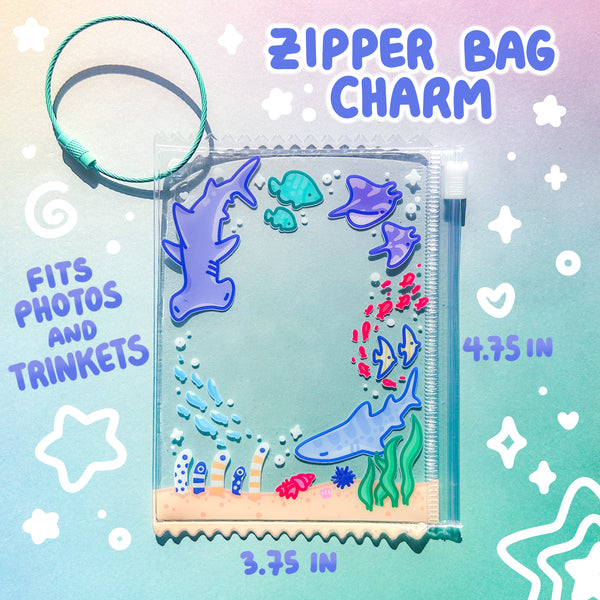 Aquarium Zipper Bag Charm