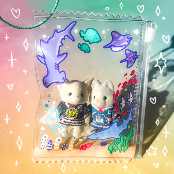 Aquarium Zipper Bag Charm