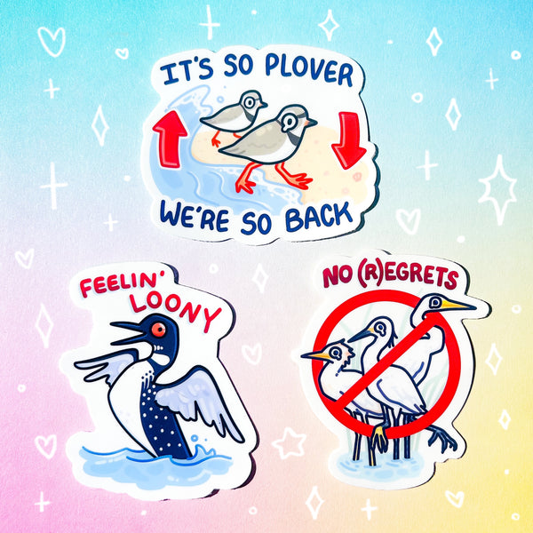 No R(Egrets) Glossy Waterproof Sticker