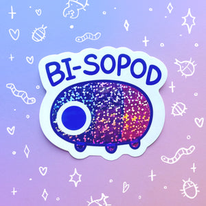 Bi-sopod Holographic Waterproof Sticker