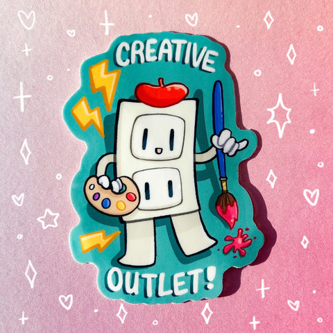 Creative Outlet Glossy Waterproof Sticker