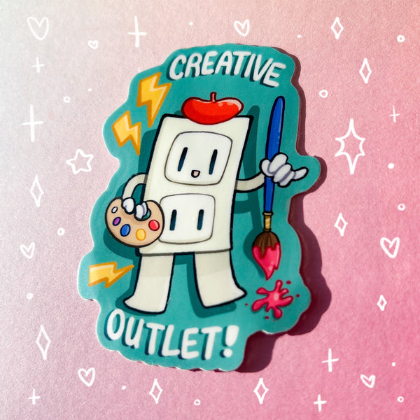 Creative Outlet Glossy Waterproof Sticker