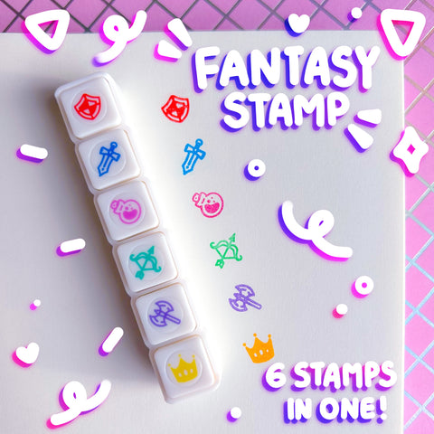 Fantasy Stamp Pre-Inked Stamp Set
