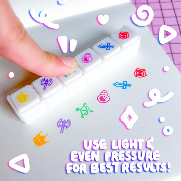 Fantasy Stamp Pre-Inked Stamp Set