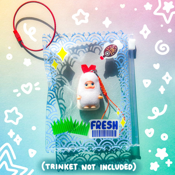 Fresh Fish Zipper Bag Charm