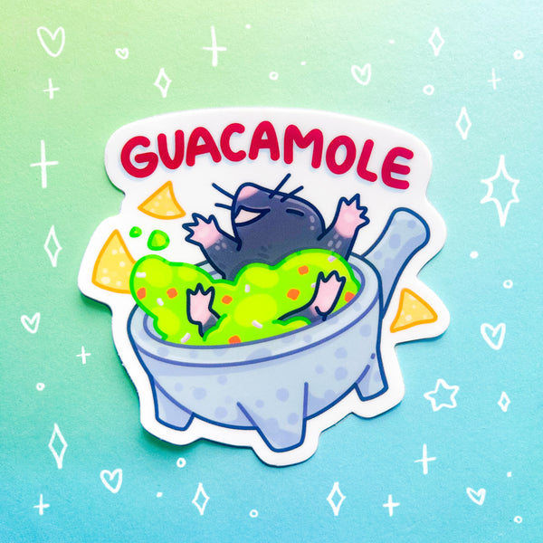 Guacamole Glossy Waterproof Sticker