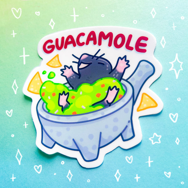 Guacamole Glossy Waterproof Sticker