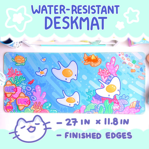 Manta Egg Water-Resistant Deskmat