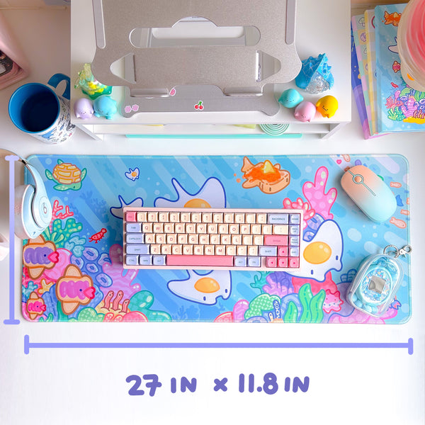 Manta Egg Water-Resistant Deskmat