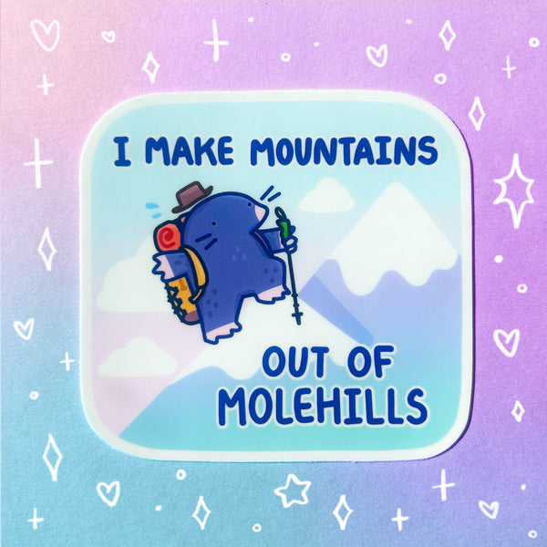 Molehill Mountain Glossy Waterproof Sticker