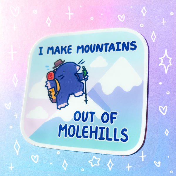 Molehill Mountain Glossy Waterproof Sticker