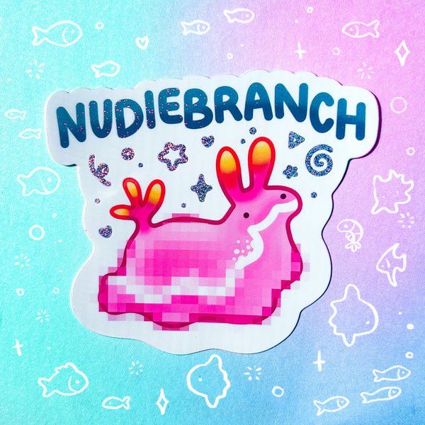 Nudiebranch Holographic Waterproof Sticker