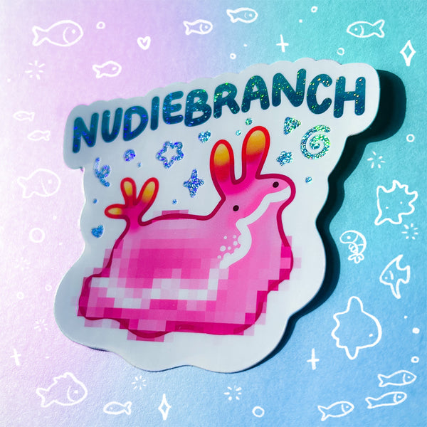 Nudiebranch Holographic Waterproof Sticker