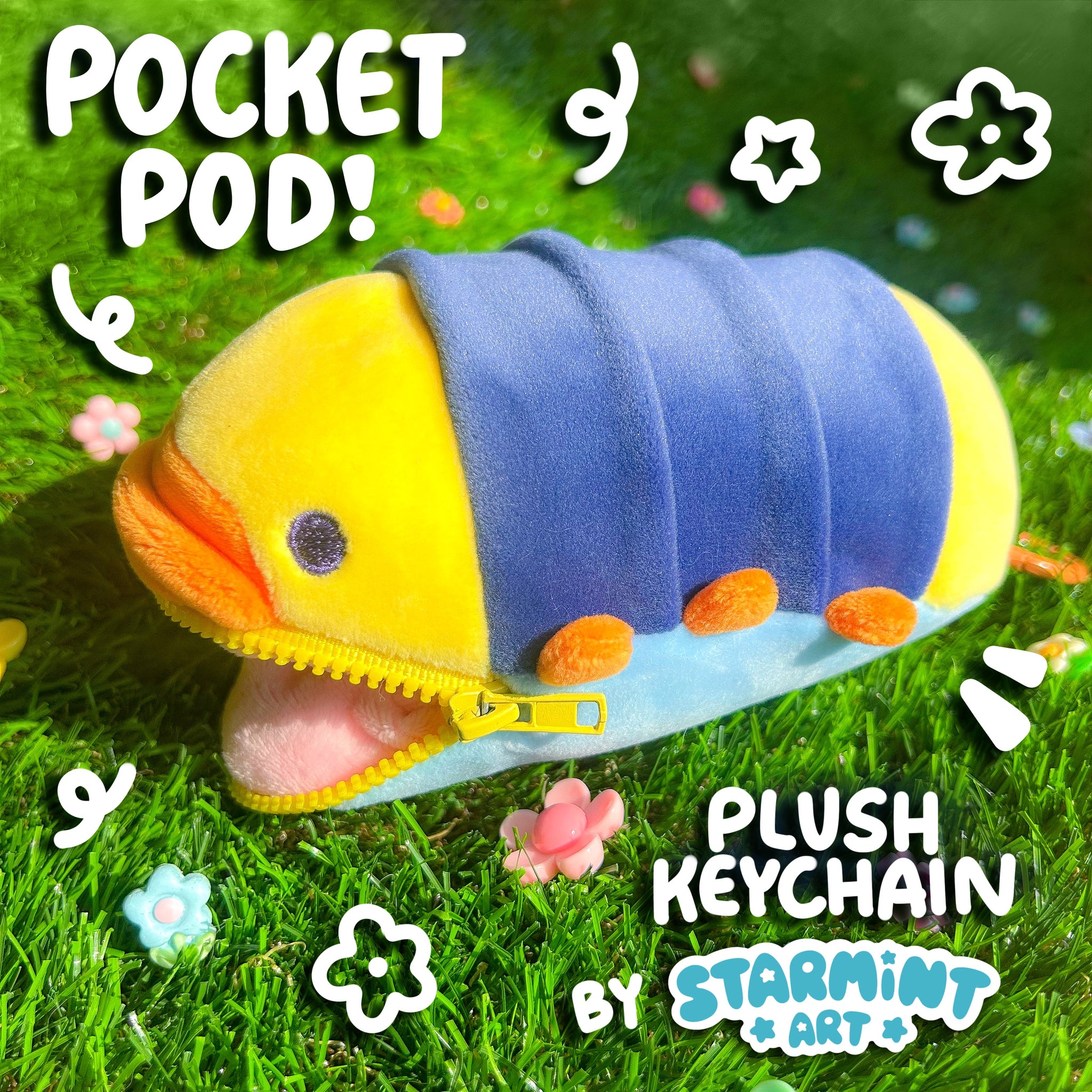 Pocket Pod Plushie Keychain