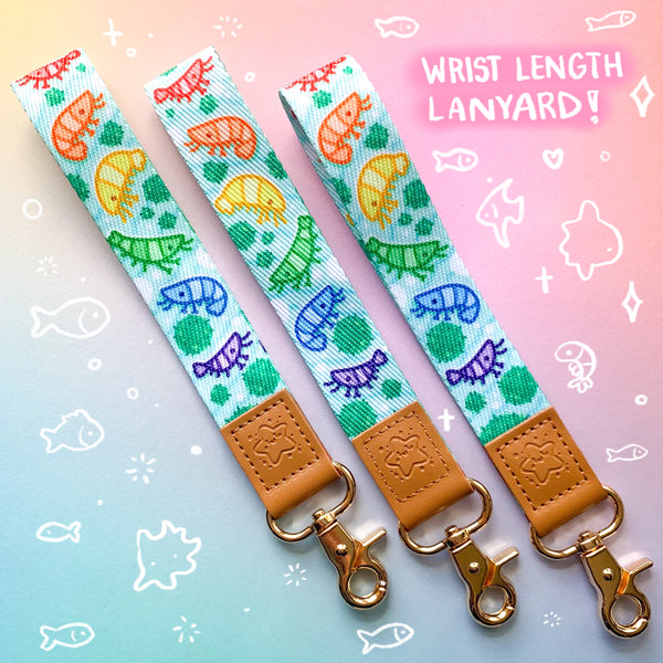 Rainbow Shrimp Wrist Lanyard