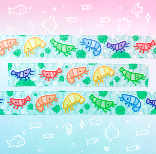 Rainbow Shrimp Washi Tape