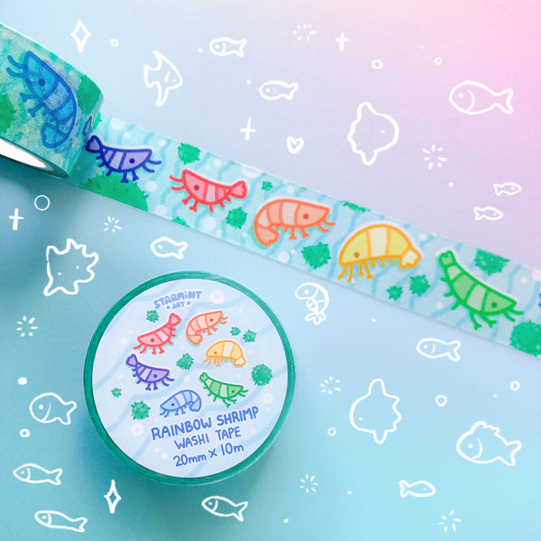 Rainbow Shrimp Washi Tape