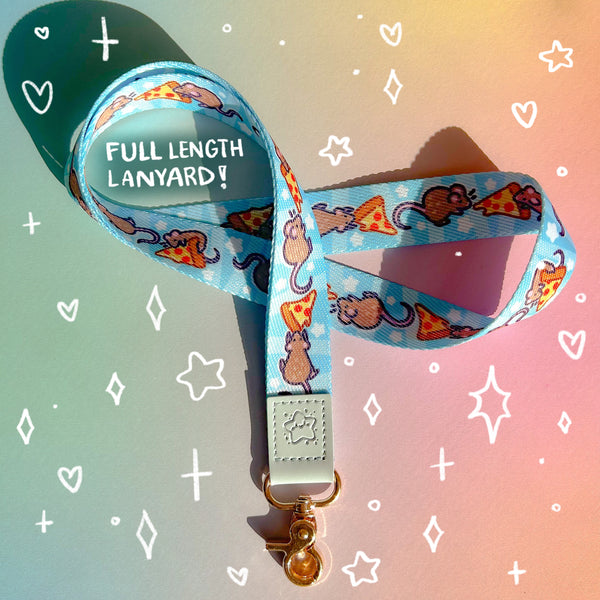 Pizza Rat Lanyard