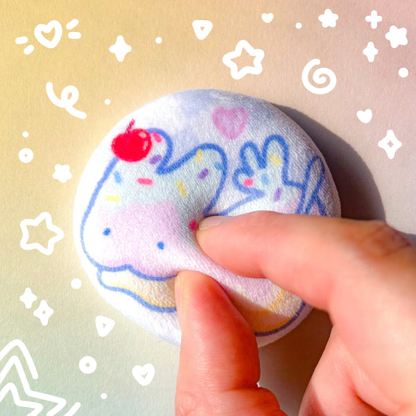 Sea Bunny Sundae Squishy Button