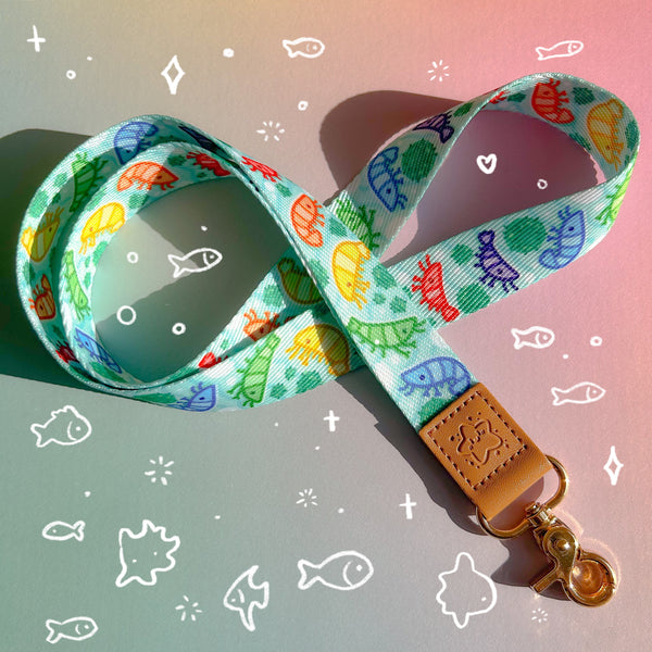 Rainbow Shrimp Lanyard