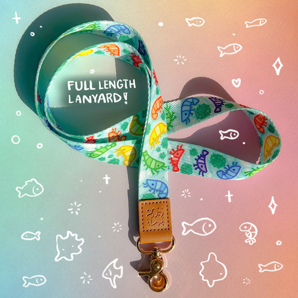 Rainbow Shrimp Lanyard