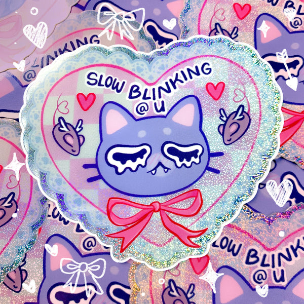 Slow Blinking Holographic Waterproof Sticker