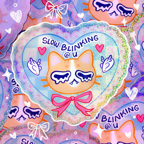 Slow Blinking Holographic Waterproof Sticker