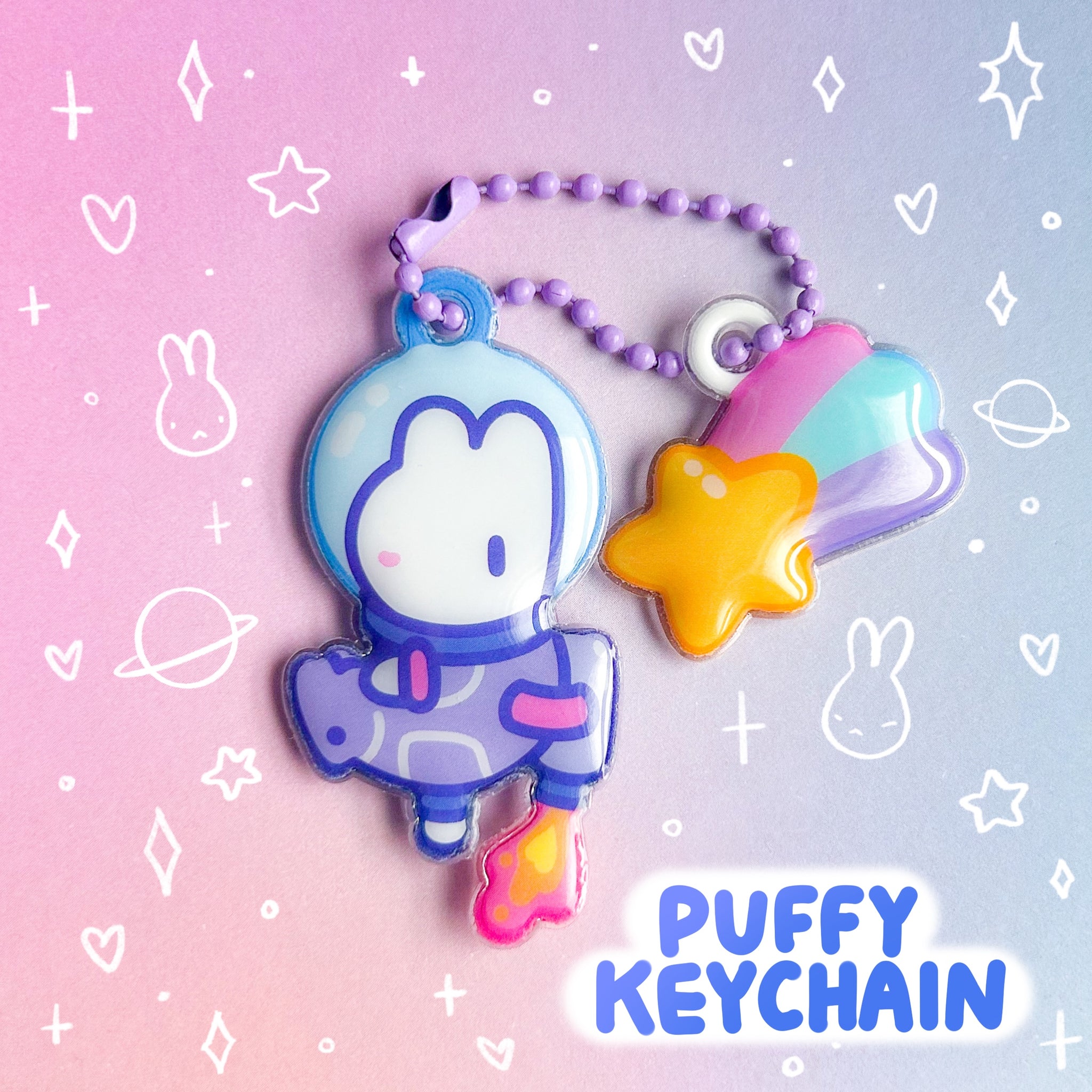 Space Bun Puffy Charm