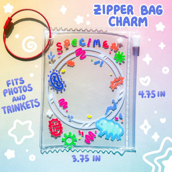 Specimen Zipper Bag Charm