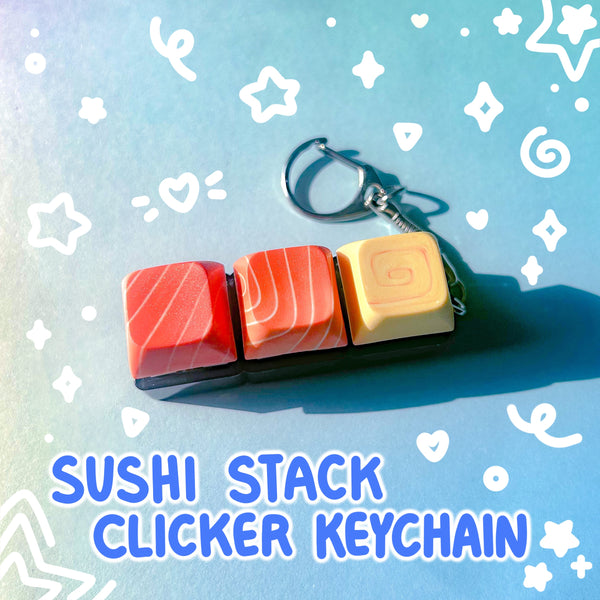 Sushi Stack Keycap Keychain