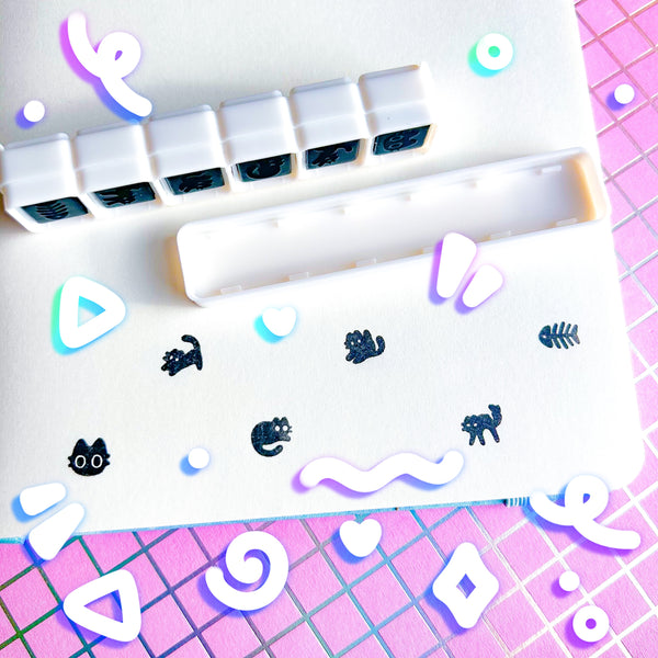 Void Cat Stamp Pre-Inked Stamp Set