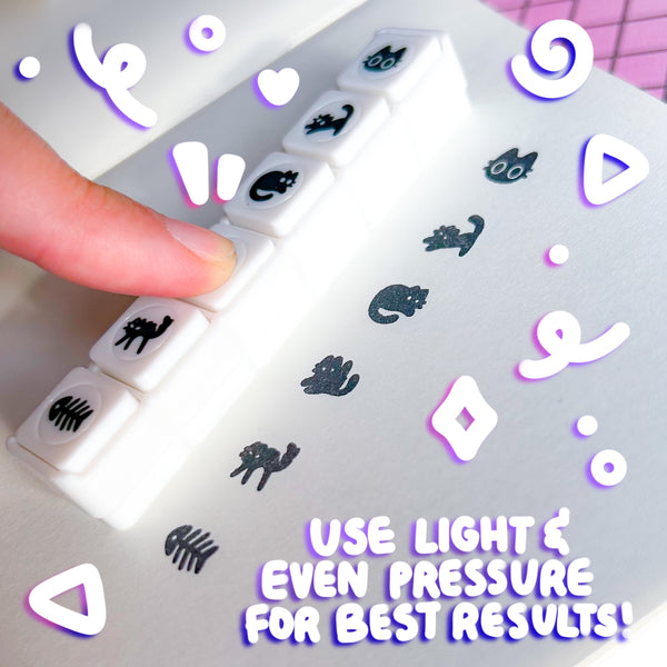 Void Cat Stamp Pre-Inked Stamp Set