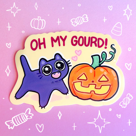 Oh My Gourd! Waterproof Sticker