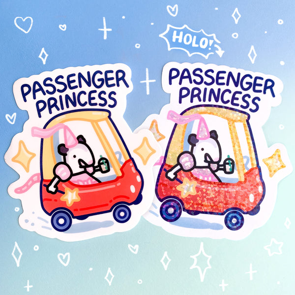 Passenger Princess Glossy Waterproof Sticker