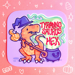 Tyrannosaurus Hex Waterproof Sticker