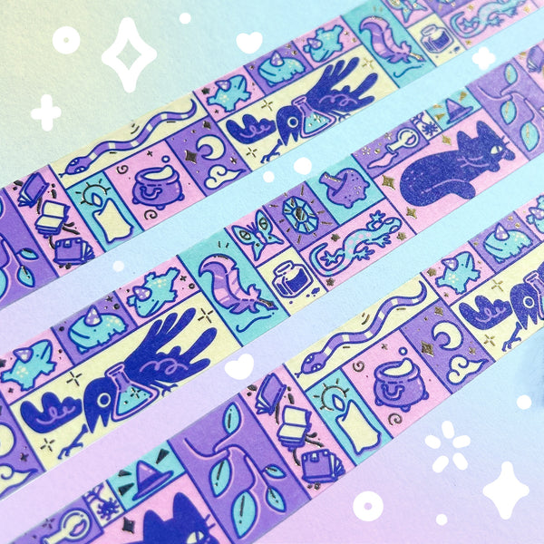 Witch's Brew Gold Foil Washi Tape