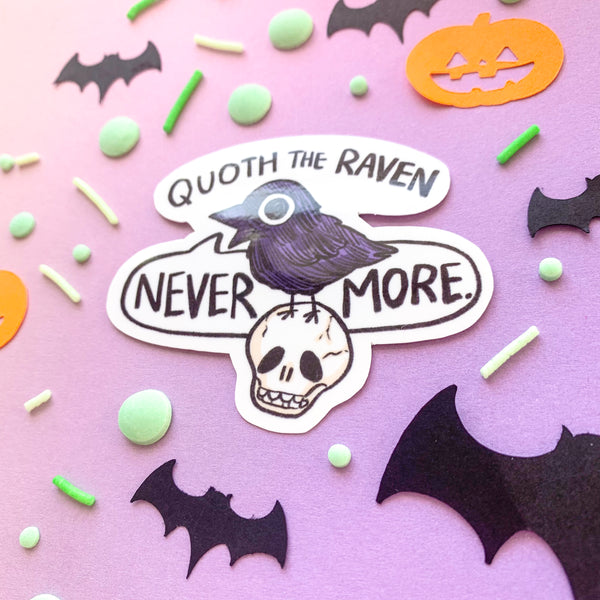 Quoth the Raven Nevermore Sticker