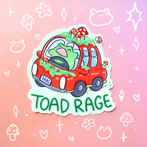 Toad Rage Waterproof Vinyl Sticker