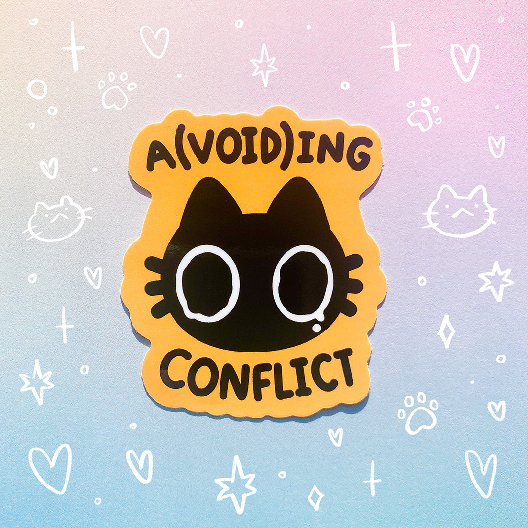 A(Void)ing Conflict Glossy Waterproof Sticker – Starmint Art